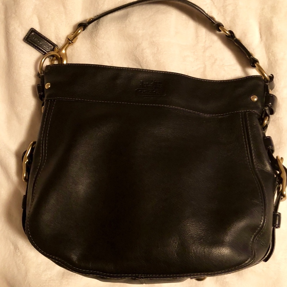 Coach large leather Zoe bag